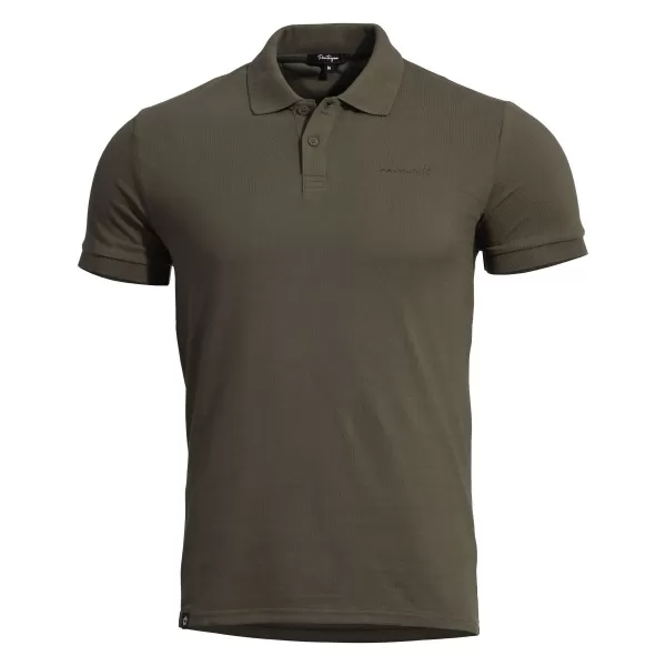  Herren-T-Shirt mit Kragen PENTAGON MOTH PIQUET POLO SHIRT K09047 BRAUNGRAU 
