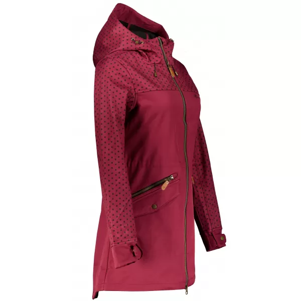  Frauen -Softshelljacke für Frauen ALTISPORT GEMEE BURGUND 