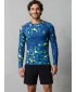 Hochwertiges funktionelles Kompressionsshirt für Herren ALTISPORT VOJ/ALM108TR03 MARINE-NEONGELB