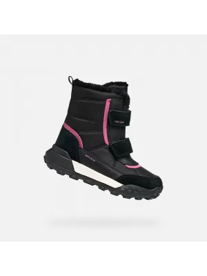 Stiefeletten für Mädchen GEOX TREKKYUP AB J46M7E08V22C0922 SCHWARZ