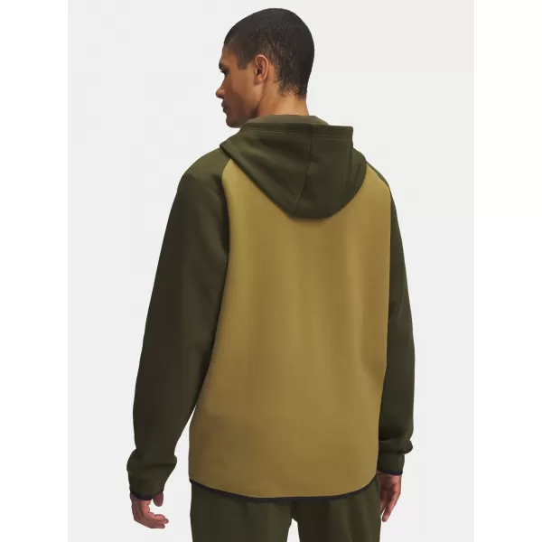  Herren-Sweatshirt UNDER ARMOUR UA UNSTOPPABLE FLC FZ HD EU GRÜN 
