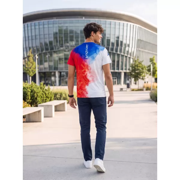  Männer funktionaler T -Shirt Premium ALTISPORT VOJ/ALM118TR01 FLAGGE/LÖWEN 