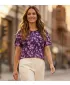 Damen-T-Shirt ALTISPORT GYLDA DUNKELBLAU