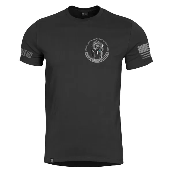  T-Shirt PENTAGON AGERON VIS ET HONOR K09012 SCHWARZ 