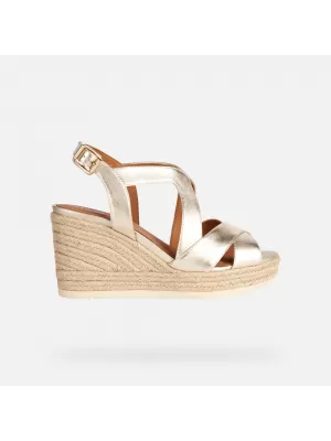 Damensandalen GEOX PONZA GOLDEN