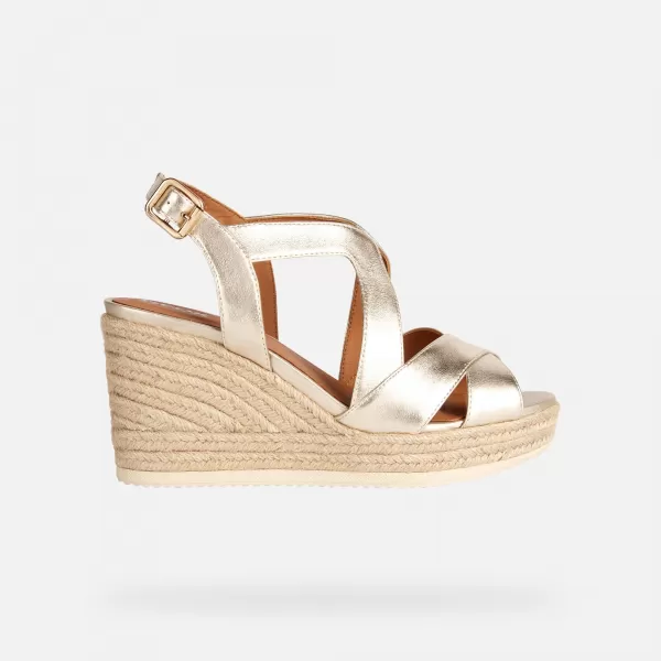  Damensandalen GEOX PONZA GOLDEN 