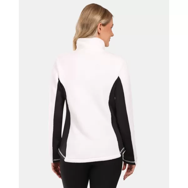  Fleece-Sweatshirt für Damen KILPI SKATHI-W ZL0206KI WEIß 