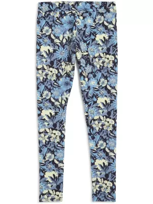Leggings für Damen PUMA ESS NATURE 2 0 AOP LEGGINGS 68808034 KÜHLES BLAU