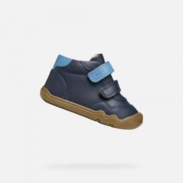  Jungen barfuß GEOX STEPPIEUP B565WC00085C0700 DUNKELBLAU 