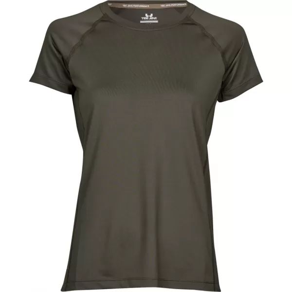  Damen-T-Shirt TEE JAYS | TJ 7021 OLIVENMELANGE 