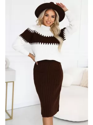 Kleid NUMOCO 571-2 SCHOKOLADE