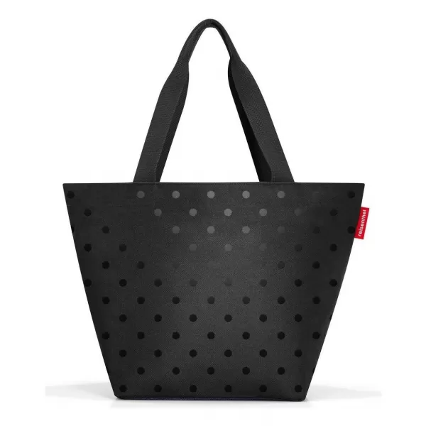  Tasche REISENTHEL SHOPPER M GLÄNZENDE PUNKTE SCHWARZ 