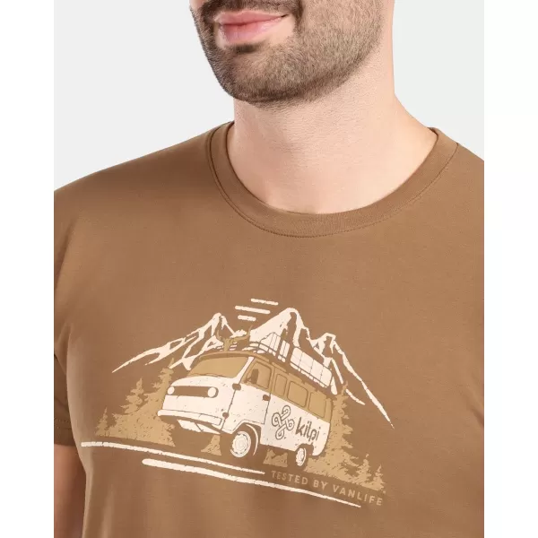  Herren-T-Shirt KILPI SPACER-M ZM0305KI BRAUN 