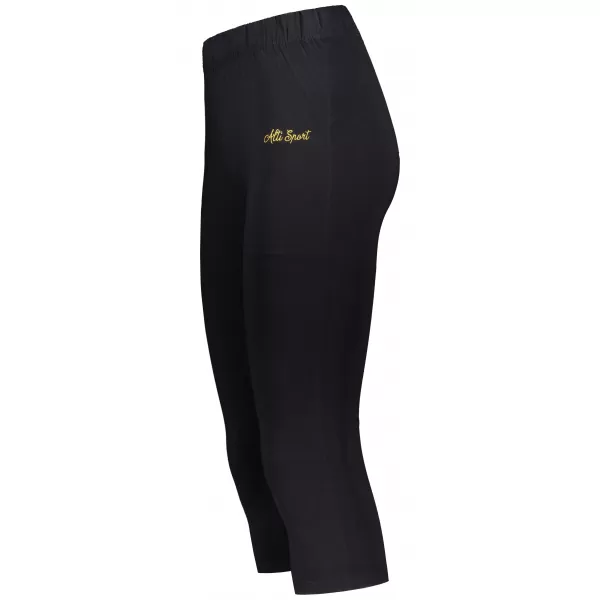  3/4-Leggings für Damen ALTISPORT DAYIA SCHWARZ 