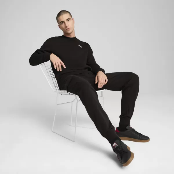  Herren -Sweatshirt PUMA ESS CREW FL 68256601 PUMA SCHWARZ 