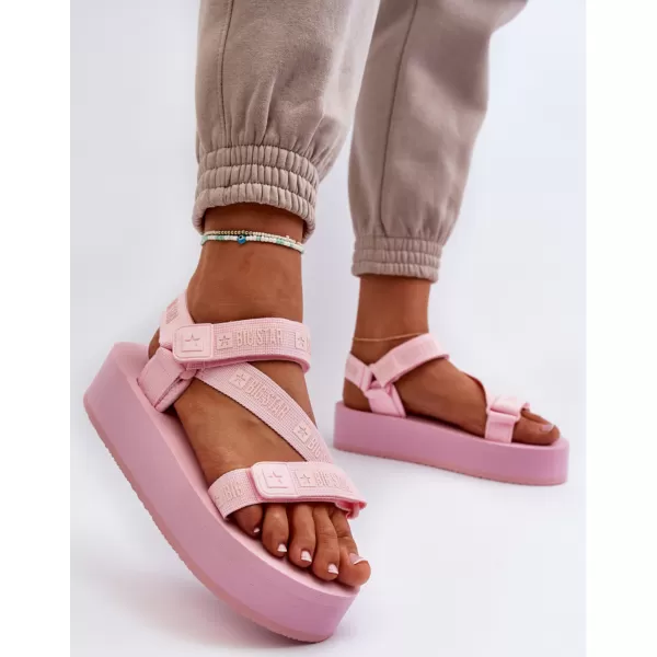 Damen-Plateausandalen BIG STAR NN274A041 ROSA Big Star Shoes 