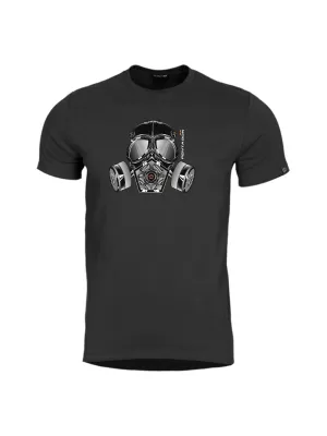 T-Shirt PENTAGON AGERON GAS MASK K09012 SCHWARZ