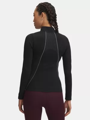 Damen-T-Shirt UNDER ARMOUR UA VANISH SEAMLESS 1/4 ZIP 6000644-003 SCHWARZ