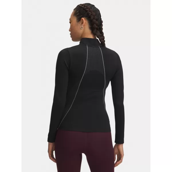  Damen-T-Shirt UNDER ARMOUR UA VANISH SEAMLESS 1/4 ZIP 6000644-003 SCHWARZ 