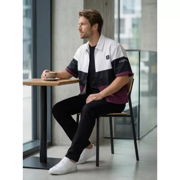  Premium-Herrenhemd ALTISPORT VOJ/ALM051KOS01 BURGUND 