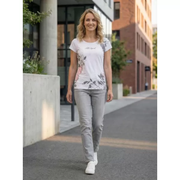  Frauen Freizeit t -Shirt Premium ALTISPORT VOJ/ALW119TR06 WEIß 