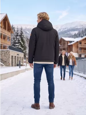 Herren-Winterjacke KIXMI VOLKER SCHWARZ