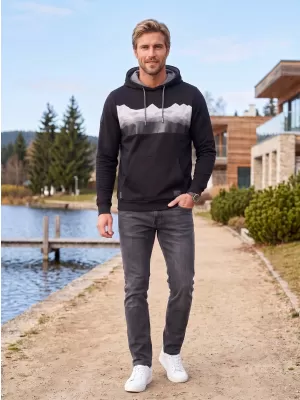 Herren-Sweatshirt ALTISPORT GORO SCHWARZ