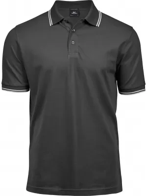 Herren-T-Shirt TEE JAYS | TJ 1407 DUNKELGRAU/WEIß