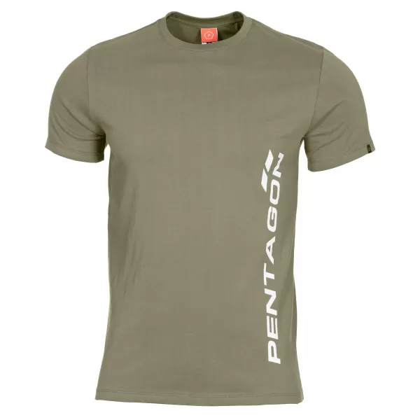  T-Shirt PENTAGON VERTICAL K09012 OLIVGRÜN 