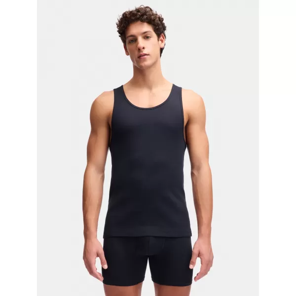  Herren-Tanktop UNDER ARMOUR M UA PERF COTTON TANK-2PK 6007622-001 SCHWARZ 