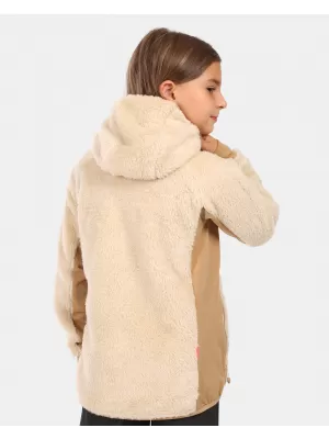 Fleece-Sweatshirt für Mädchen KILPI NORKA-JG ZJ0207KI BEIGE
