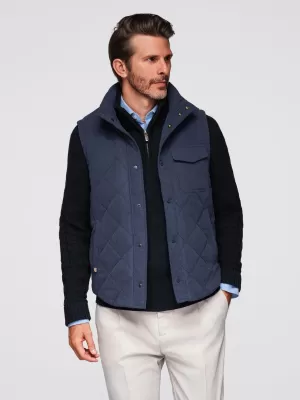 Weste OMBRE OM-JAVJ-0277 MARINEBLAU