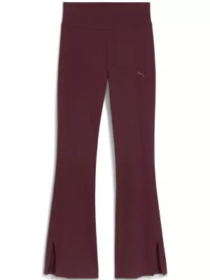 Leggings für Damen PUMA HER HIGH-WAIST FLARED LEGGINGS 68815696 RUBINROTER SCHIMMER
