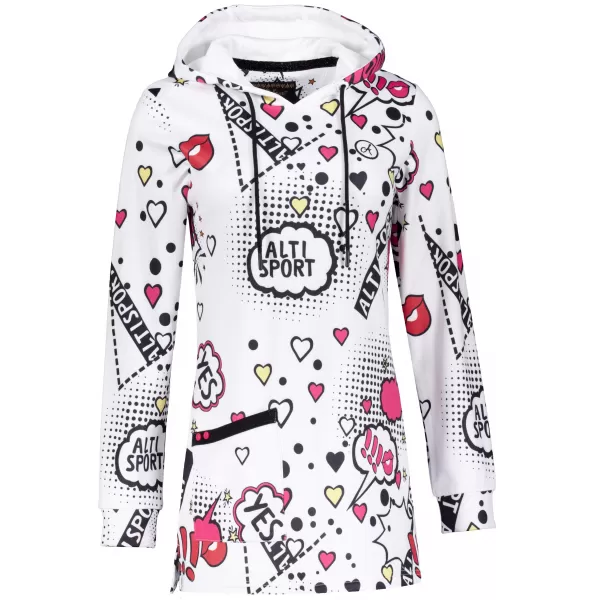  Damen-Sweatshirt ALTISPORT GITA WEIß 