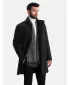 Männlicher Mantel OMBRE OM-COWC-0141 SCHWARZ