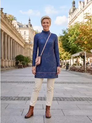 Rollkragenpullover für Damen ALTISPORT GWENITH DUNKELBLAU