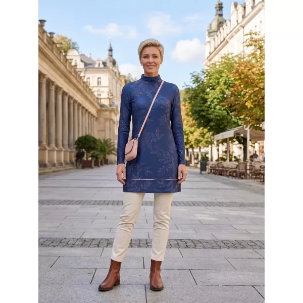  Rollkragenpullover für Damen ALTISPORT GWENITH DUNKELBLAU 
