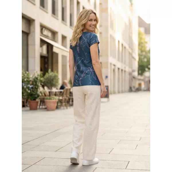  Damen Freizeitshirt Premium ALTISPORT VOJ/ALW100TR06 DUNKELBLAU/ROSA 