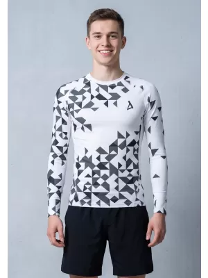 Hochwertiges funktionelles Kompressionsshirt für Herren ALTISPORT VOJ/ALM108TR03 WEIß