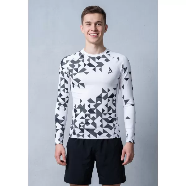  Hochwertiges funktionelles Kompressionsshirt für Herren ALTISPORT VOJ/ALM108TR03 WEIß 