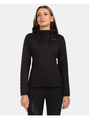 Fleece-Sweatshirt für Damen KILPI NEVIA-W ZL0212KI SCHWARZ