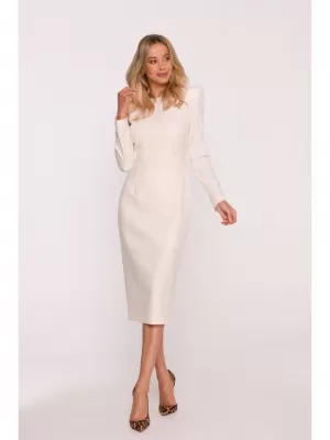 Kleid STYLOVE S412 ELFENBEIN