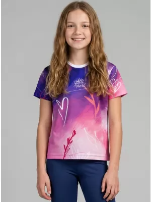 Funktionaler t -Shirt -Prämie von Kindern ALTISPORT VOJ/ALK083TR01 LILA