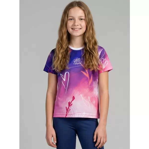  Funktionaler t -Shirt -Prämie von Kindern ALTISPORT VOJ/ALK083TR01 LILA 