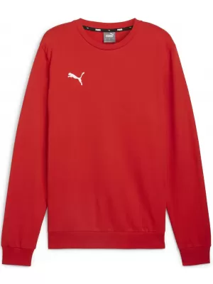 Herren -Sweatshirt PUMA TEAMGOAL CASUALS CREW NECK S 658592_01 PUMA ROT/PUMA WEIß