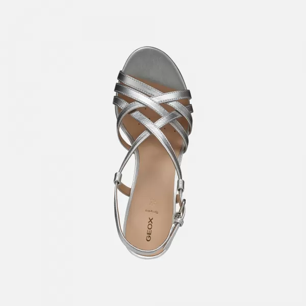  Damensandalen GEOX VIRNILISA 65 S SILBER 