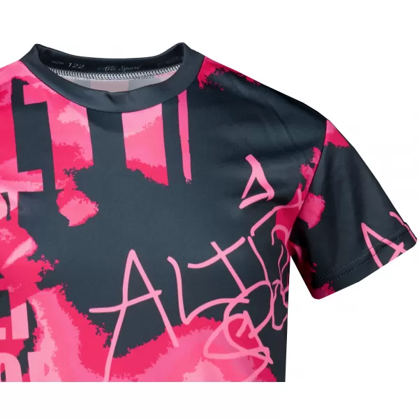  Funktionaler t -Shirt -Prämie von Kindern ALTISPORT VOJ/ALK076TR01 HEIßROSA 