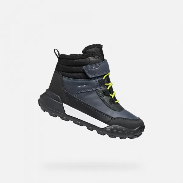  Stiefeletten für Jungen GEOX TREKKYUP ABX J46MBE0MEMSC0749 DUNKELBLAU 