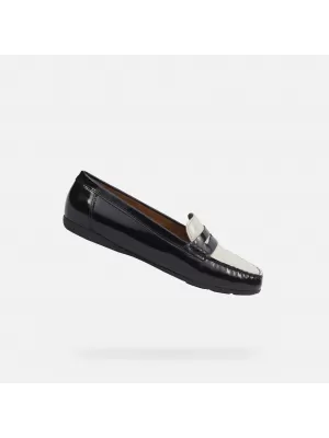 Damenmokassins GEOX ANNYTAH MOC G000633 SCHWARZ