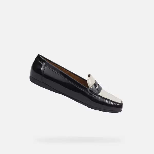 Damenmokassins GEOX ANNYTAH MOC G000633 SCHWARZ 